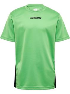 hummel hmlMULTI PL JERSEY KIDS Funktionsshirt Kinder POISON GREEN