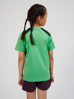 Rückansicht von hummel hmlMULTI PL JERSEY KIDS Funktionsshirt Kinder POISON GREEN