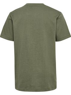 Rückansicht von hummel hmlLEO T-SHIRT S/S T-Shirt Kinder DUSTY OLIVE