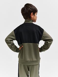 Rückansicht von hummel hmlODIN ZIP JACKET Sweatshirt Kinder DUSTY OLIVE