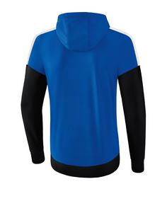 Rückansicht von Erima Squad Kapuzen-Trainingsjacke Trainingsjacke blauschwarzweiss