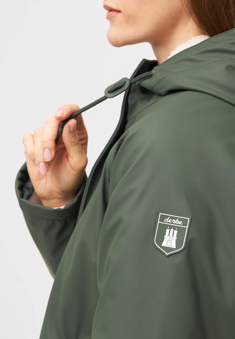Derbe Derbe Tidaholm Regenmantel Damen - oliv - 0 | SportScheck