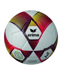 Erima Hybrid Futsal Trainingsball Fu&szlig;ball - rotgelb