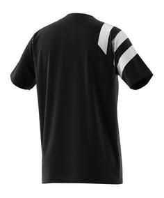 Rückansicht von adidas Fortore 23 Trikot Kids Fußballtrikot Kinder schwarzweiss