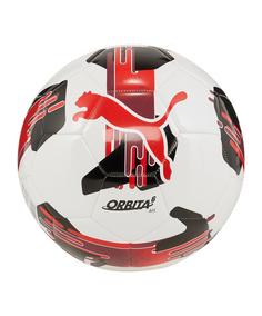 PUMA Orbita 6 MS Trainingsball Fußball weissrot