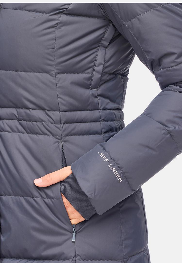 Jeff Green Jeff Green Fely Daunenmantel Damen - Dark Grey - 7 | SportScheck