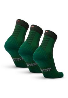 Rückansicht von DANISH ENDURANCE Merino Hiking Light Wandersocken green
