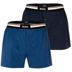 Boss Web-Boxershorts Boxershorts Herren Blau (494)