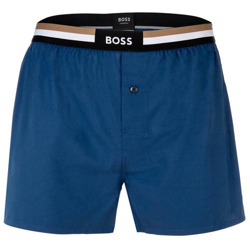 Rückansicht von Boss Web-Boxershorts Boxershorts Herren Blau (494)