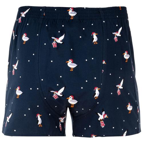 Rückansicht von HAPPY SHORTS Web-Boxershorts Boxershorts Herren Sea Gull