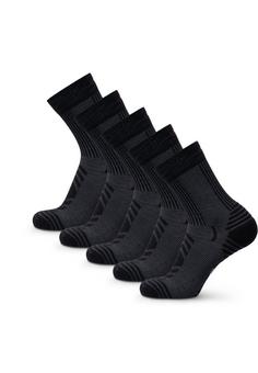 Rückansicht von DANISH ENDURANCE Merino Hiking Light Wandersocken schwarz