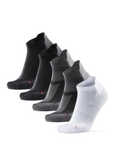 DANISH ENDURANCE No Show Laufsocken Laufsocken black/grey/white