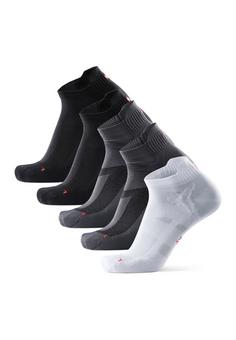 Rückansicht von DANISH ENDURANCE No Show Running Laufsocken black/grey/white