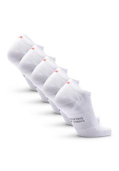 Rückansicht von DANISH ENDURANCE No Show Running Laufsocken weiß
