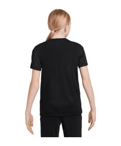 Rückansicht von Nike Academy 23 Trainingsshirt Kids Funktionsshirt Kinder schwarzschwarzschwarz