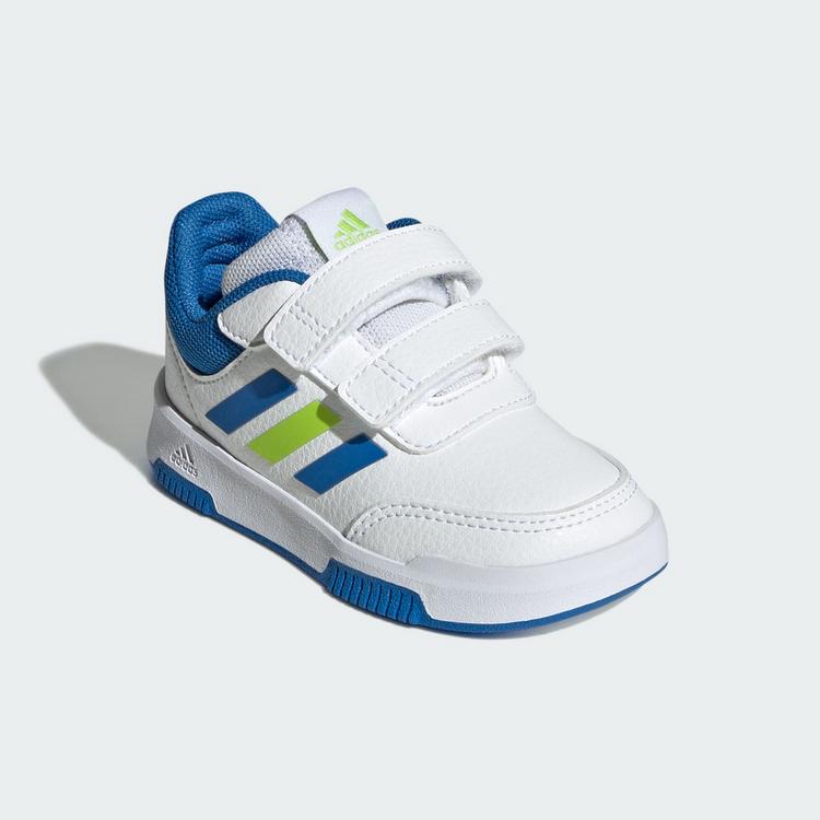 adidas adidas Tensaur Hook and Loop Schuh Sneaker Kinder - Cloud White / Bright Royal / Solar Slime - 3 | SportScheck