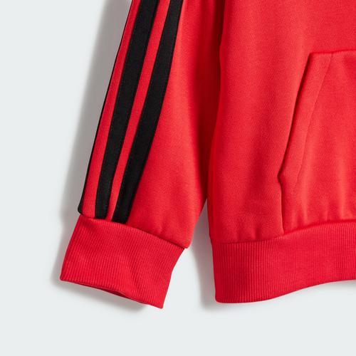 Rückansicht von adidas Essentials Kids Jogginghose Hoodie Kinder Pure Ruby / Black