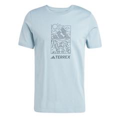 adidas Terrex Graphic T-Shirt Funktionsshirt Herren Magic Grey Met