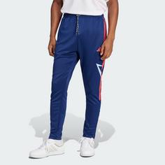 Rückansicht von adidas House of Tiro Nations Pack Hose Trainingshose Herren Dark Blue / Glow Blue / Semi Lucid Red