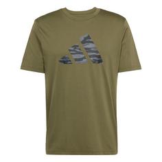 adidas Codes Camo Graphic T-Shirt T-Shirt Herren Olive Strata