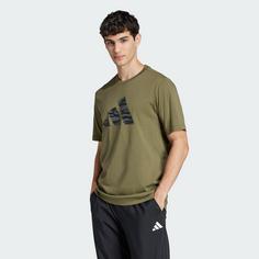 Rückansicht von adidas Codes Camo Graphic T-Shirt T-Shirt Herren Olive Strata