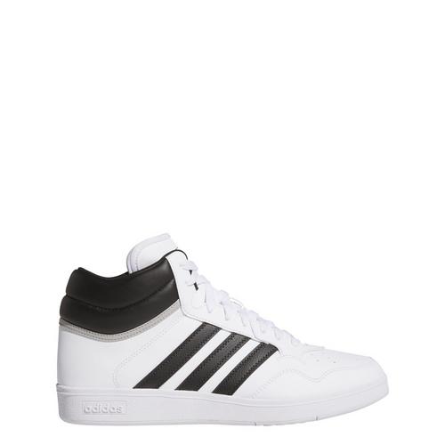 Rückansicht von adidas Hoops 4.0 Mid Schuh Sneaker Cloud White / Core Black / Grey Two