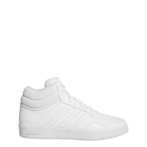 Rückansicht von adidas Hoops 4.0 Mid Schuh Sneaker Cloud White / Cloud White / Core Black