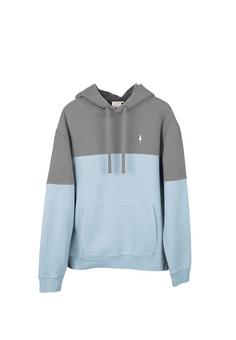 NIKIN TreeHoodie Colorblock Hoodie Anthracite-Elemental Blue