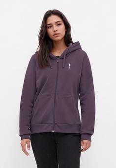 Rückansicht von NIKIN TreeHoodie Zip Women Sweatjacke Damen Deep purple