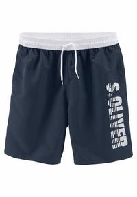 S.OLIVER Badeshorts Badehose Herren - marine (Langgr&ouml;&szlig;e)