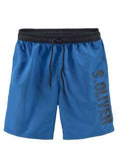 S.OLIVER Badeshorts Badeshorts Herren blau