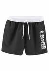 S.OLIVER Badeshorts Badehose Herren - schwarz (Kurzgr&ouml;&szlig;e)