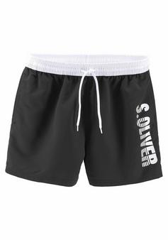 S.OLIVER Badeshorts Badeshorts Herren schwarz (Kurzgröße)