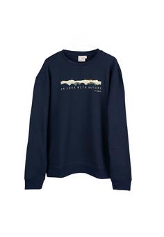 NIKIN TreeSweater Mountain Panorama Sweatshirt dark navy