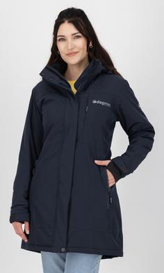 Rückansicht von DEPROC active MONTREAL LONG WMN Winterjacke Damen navy