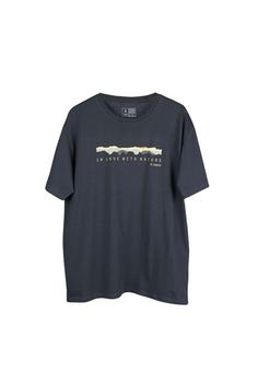 NIKIN TreeShirt Mountain Panorama T-Shirt Dark Anthracite