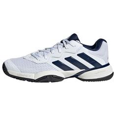 adidas Barricade Kids Tennisschuh Tennisschuhe Kinder Cloud White / Dark Blue / Core Black