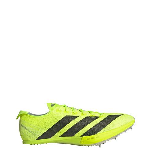 Rückansicht von adidas Adizero Prime SP 3 Strung Spike-Schuh Laufschuhe Lucid Lemon / Core Black / Halo Silver