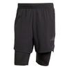 adidas 2-in-1 PrimeLift Shorts Funktionsshorts Herren - Black / Carbon