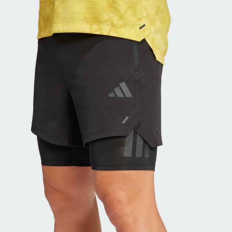 adidas adidas 2-in-1 PrimeLift Shorts Funktionsshorts Herren - Black / Carbon - 0 | SportScheck