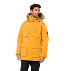 Rückansicht von Jack Wolfskin GLACIER CANYON PARKA Parka Herren mustard