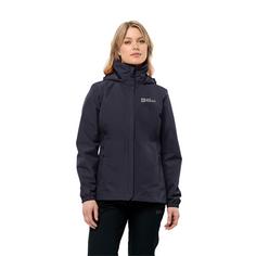 Rückansicht von Jack Wolfskin STORMY POINT 2L JKT W Funktionsjacke Damen graphite