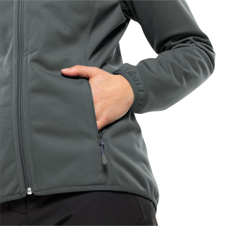 Jack Wolfskin Jack Wolfskin WINDHAIN HOODY W Softshelljacke Damen - slate green - 4 | SportScheck
