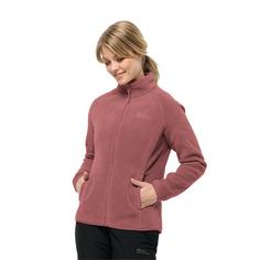 Rückansicht von Jack Wolfskin MOONRISE FZ W Fleecejacke Damen red ochre