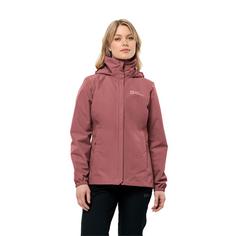 Rückansicht von Jack Wolfskin STORMY POINT 2L JKT W Funktionsjacke Damen red ochre