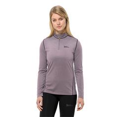 Rückansicht von Jack Wolfskin SKY THERMAL HZ W Funktionsshirt Damen wild blossom