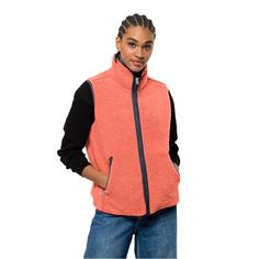 Rückansicht von Jack Wolfskin HIGH CURL VEST W Outdoorweste Damen warm amber