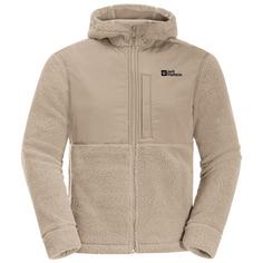 Jack Wolfskin FELSLICHT HOODED JKT M Fleecejacke Herren anis