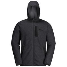 Jack Wolfskin TANNENSPUR HOODED JKT M Fleecejacke Herren black