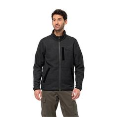 Rückansicht von Jack Wolfskin TANNENSPUR JKT M Fleecejacke Herren black